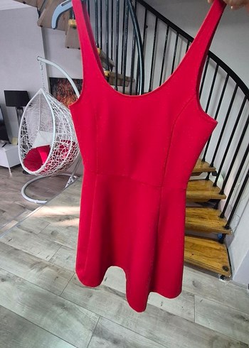 Kırmızı Mini Elbise - Görsel 4