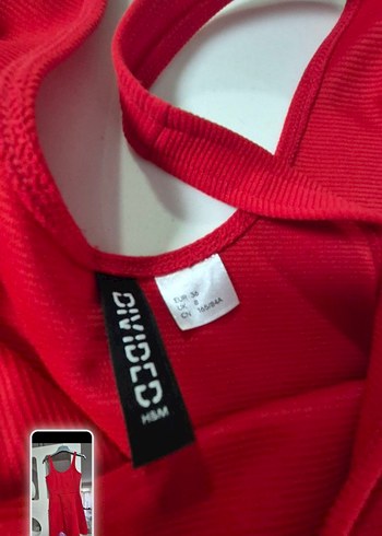 Kırmızı Mini Elbise - Görsel 5