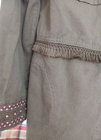 Lcw püskül nakış detayli ceket - Görsel 8