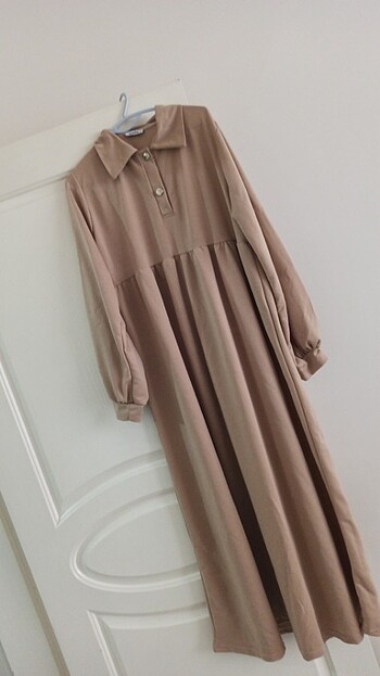 xl Beden camel Renk Elbise