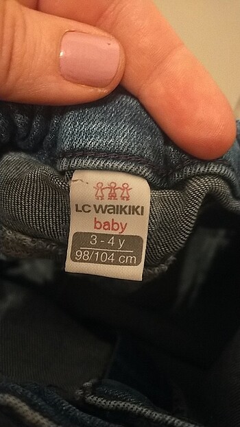 4 Yaş Beden Kız çocuk kot pantalon