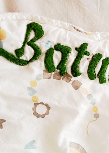 İsme Özel pamuklu bebek baytaniyesi - Görsel 2