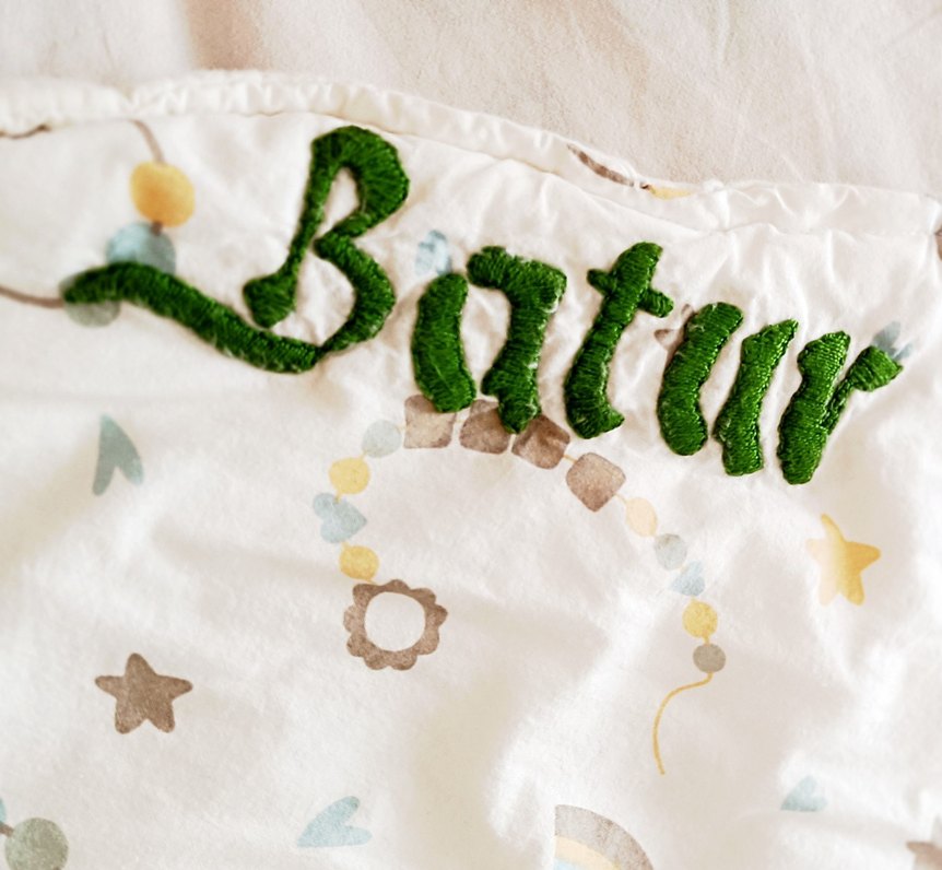 İsme Özel pamuklu bebek baytaniyesi - Görsel 2
