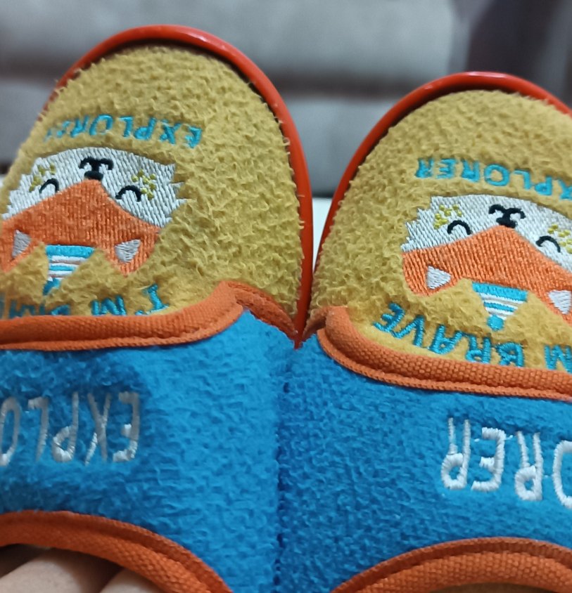  Tilki Desenli Erkek Çocuk Polar Terlik | 30 Numara - Görsel 4