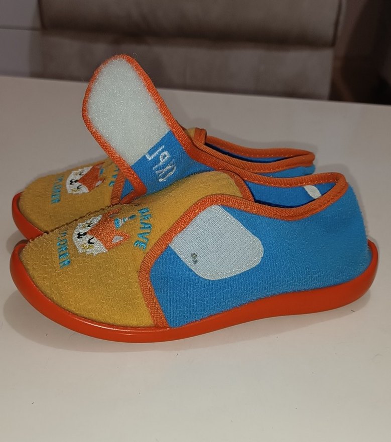  Tilki Desenli Erkek Çocuk Polar Terlik | 30 Numara - Görsel 3