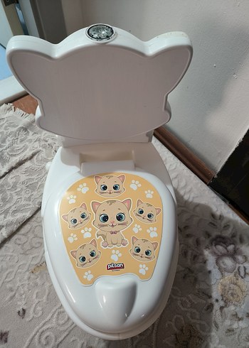 Diğer Pilsan Eğitici Kedi Figürlü Bebek Tuvaleti