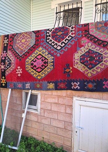 150 yıllık kilim.Anneanneden kalma 2.87×1.92 ölçülerinde - Görsel 3