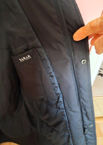 Siyah Erkek Midi Boy Düğmeli Kaban - Görsel 4