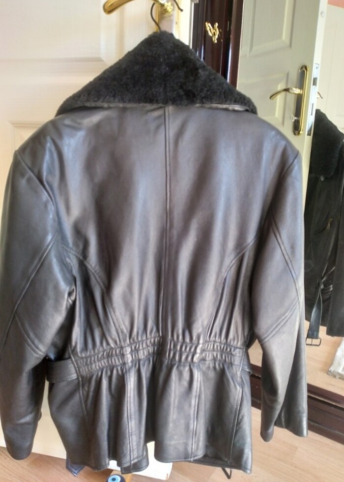 Hakiki deri ceket - Görsel 4