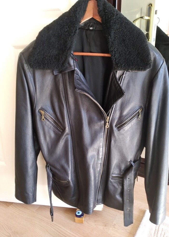 Hakiki deri ceket - Görsel 2