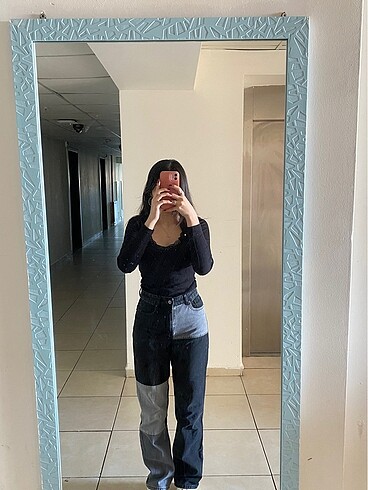 Addax Patchwork Straight Jean