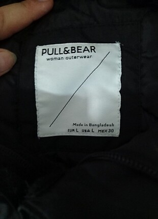 Pull and Bear Pull and Bear siyah l beden mont