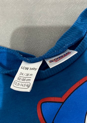 Mavi Sonic Baskılı Erkek Sweatshirt - Görsel 3