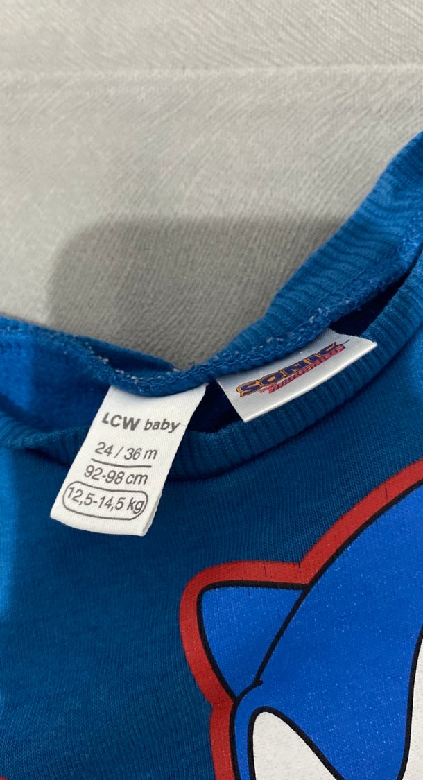 Mavi Sonic Baskılı Erkek Sweatshirt - Görsel 3