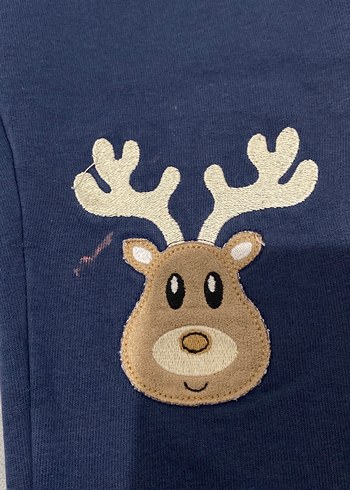 Erkek Çocuk Lacivert Nakışlı Eşofman Altı - Görsel 3