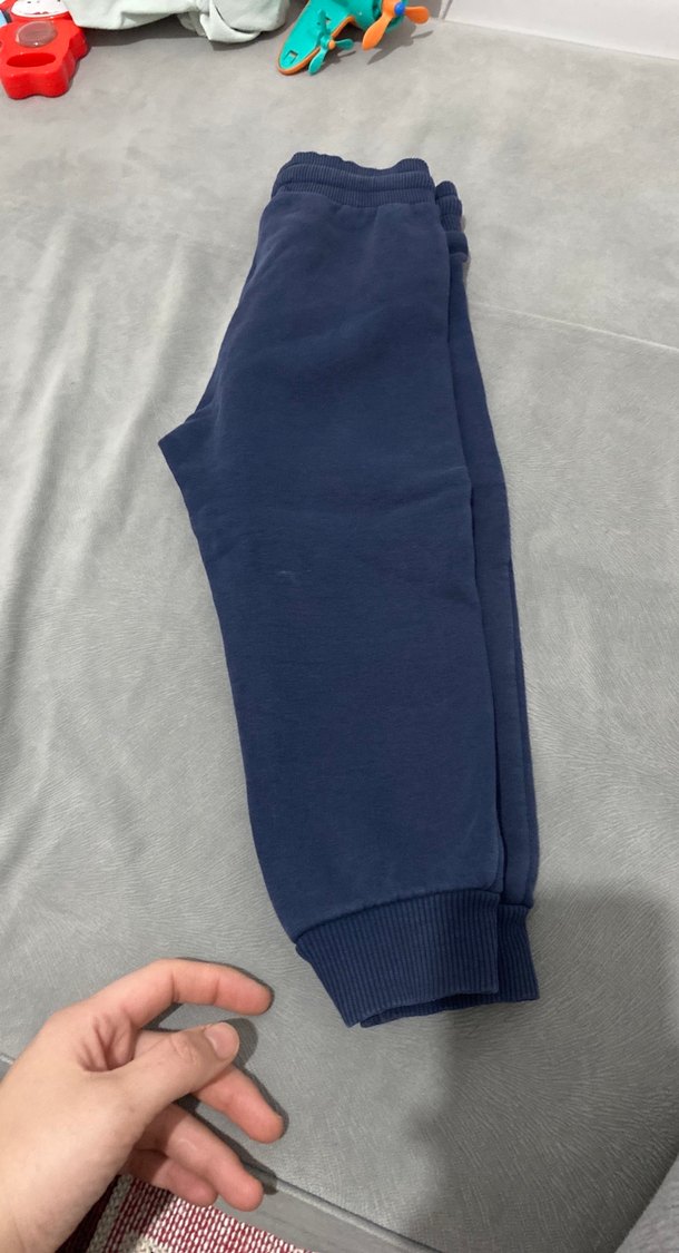 Erkek Çocuk Lacivert Nakışlı Eşofman Altı - Görsel 2