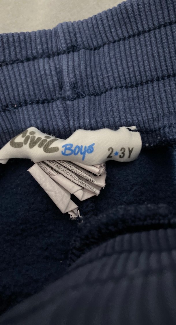 Erkek Çocuk Lacivert Nakışlı Eşofman Altı - Görsel 4