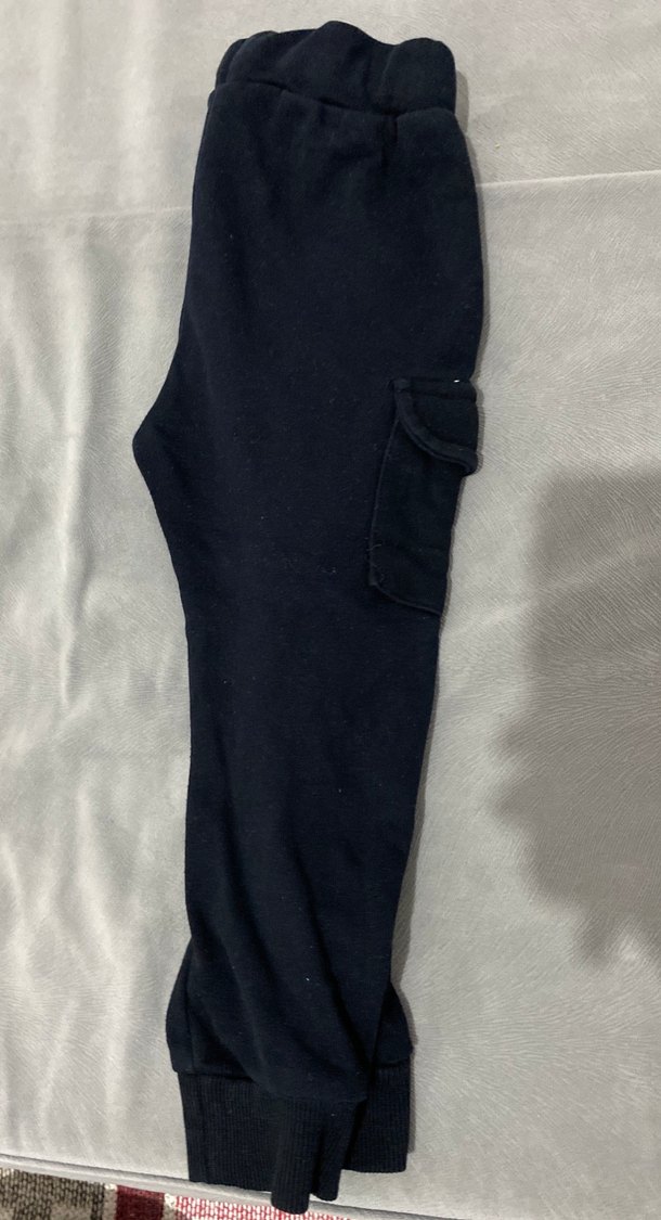 Erkek Çocuk Siyah Kemerli Streetwear Pantolon - Görsel 2