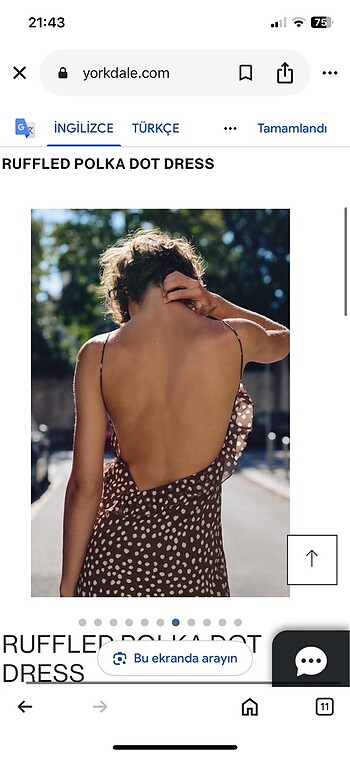 s Beden kahverengi Renk Zara elbise