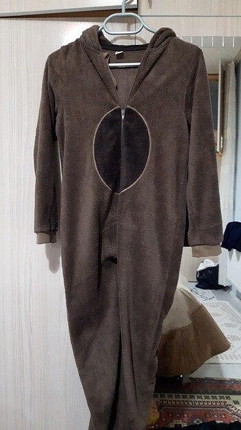 Peluş tulum pijama 