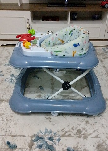 Gri Bebek Yürüteci Oyuncaklı - Görsel 4