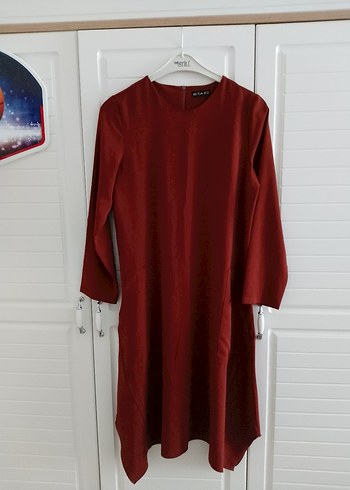 kiremit uzun Kollu Salaş Kadın Tunik - Görsel 3