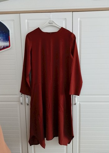 kiremit uzun Kollu Salaş Kadın Tunik - Görsel 2