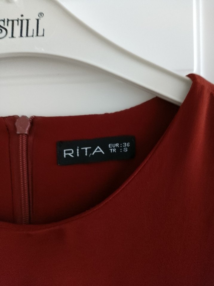 kiremit uzun Kollu Salaş Kadın Tunik - Görsel 5