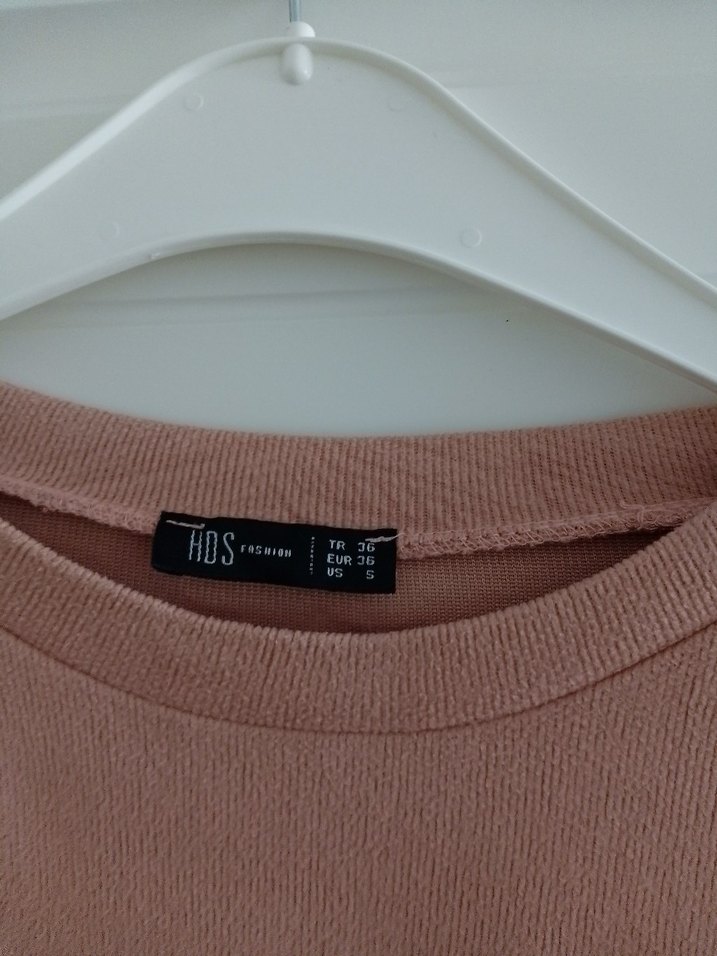 Bej Kadın Salaş Uzun Kollu Sweatshirt - Görsel 5