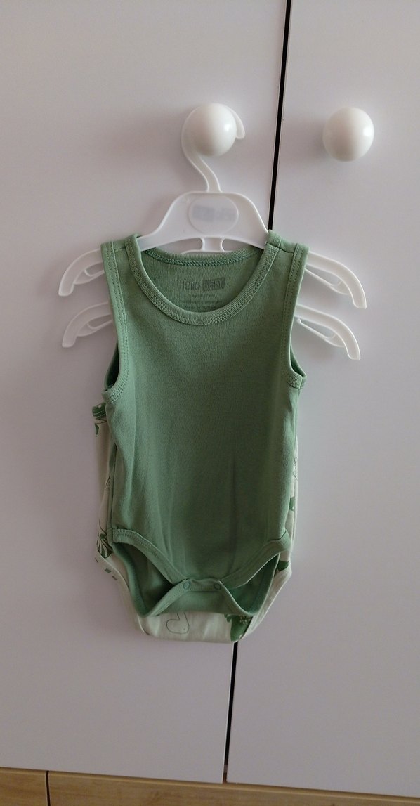 Erkek Bebek Kolsuz Dinozor Desenli Body - Görsel 5