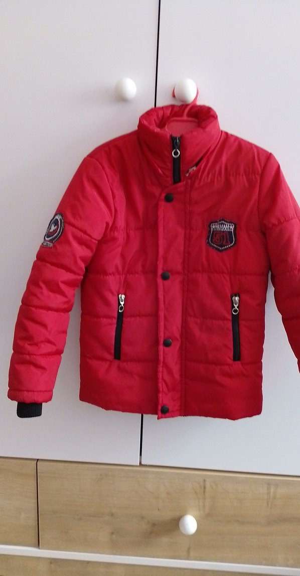 erkek Çocuk Kırmızı Kışlık mont 6 yaş - Görsel 4