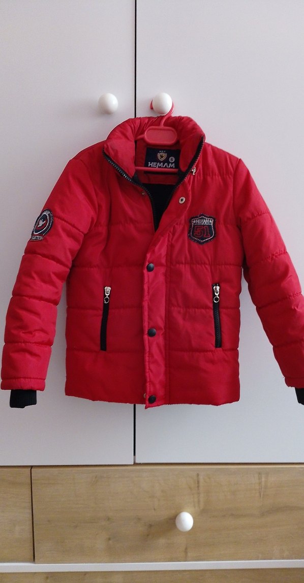erkek Çocuk Kırmızı Kışlık mont 6 yaş - Görsel 2