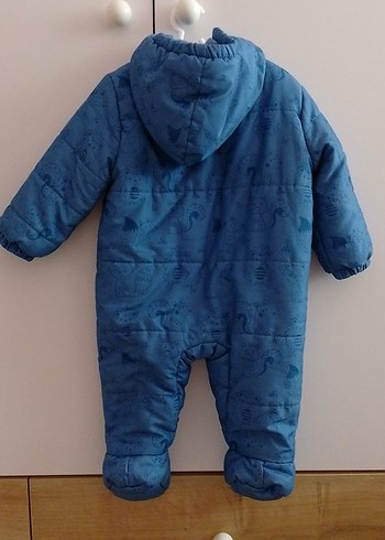 Mavi Fermuarlı Bebek Tulum - Görsel 5