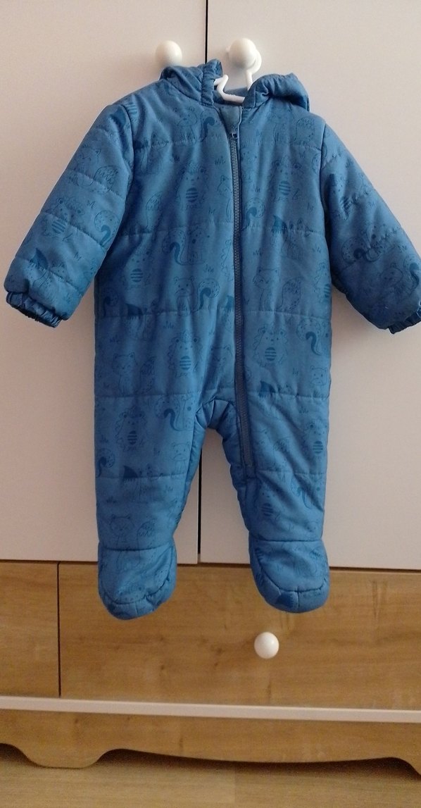 Mavi Fermuarlı Bebek Tulum - Görsel 2