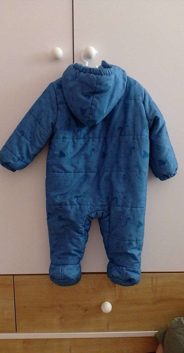 Mavi Fermuarlı Bebek Tulum - Görsel 5