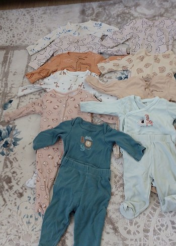 LC Waikiki Mavi Bebek Takımı Uzun Kollu Kadife Kumaş