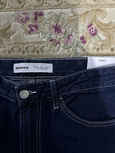 Bershka Bershka Etiketli Kargo Jean Pantolon