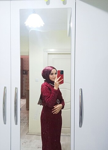 40 Beden Çok şık abiye tarzında elbise