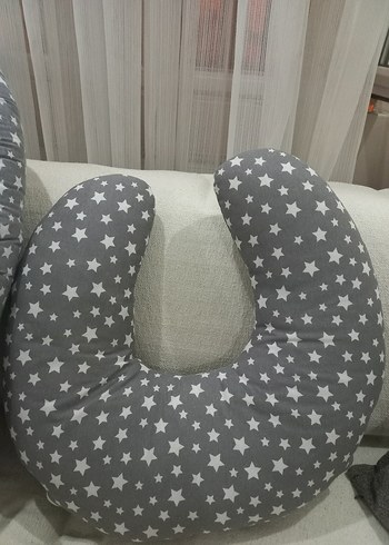 Yıldız Desenli Gri Hamile ve Emzirme Yastığı
Anne yanı yatağı - Görsel 3