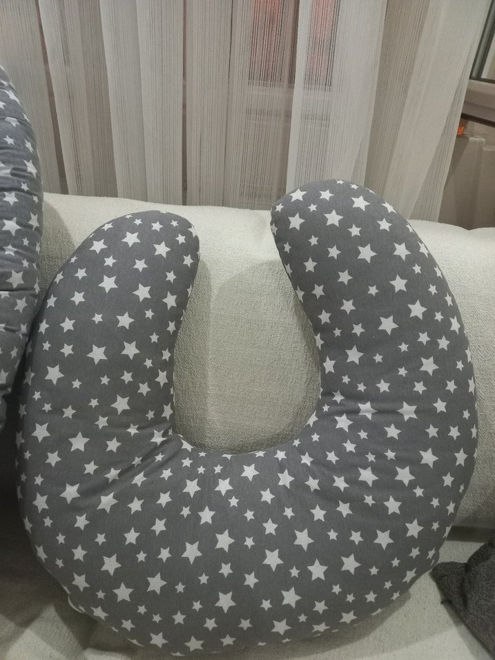 Yıldız Desenli Gri Hamile ve Emzirme Yastığı
Anne yanı yatağı - Görsel 3
