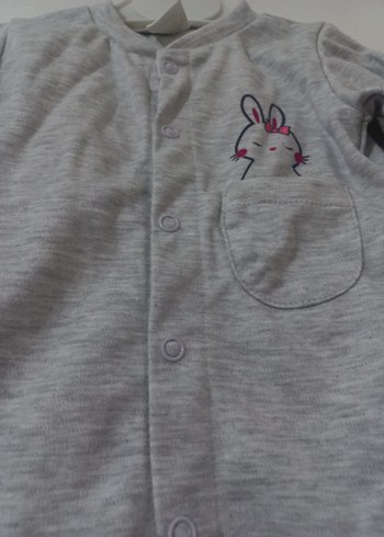 Civil Gri Uzun Kollu Bebek Kız pijama