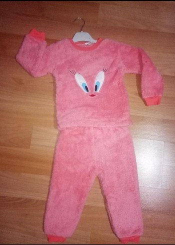 Pembe Bebek Kız Takımı, Baskılı ve Yumuşak - Görsel 5