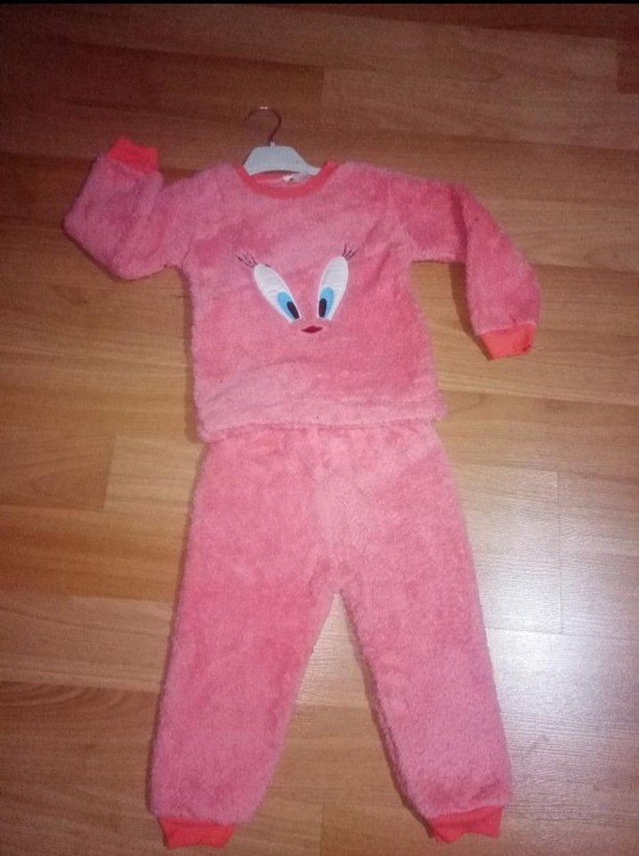 Pembe Bebek Kız Takımı, Baskılı ve Yumuşak - Görsel 2