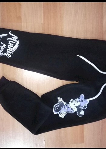 Kız Çocuk Siyah Minnie Mouse Baskılı Eşofman Altı - Görsel 4