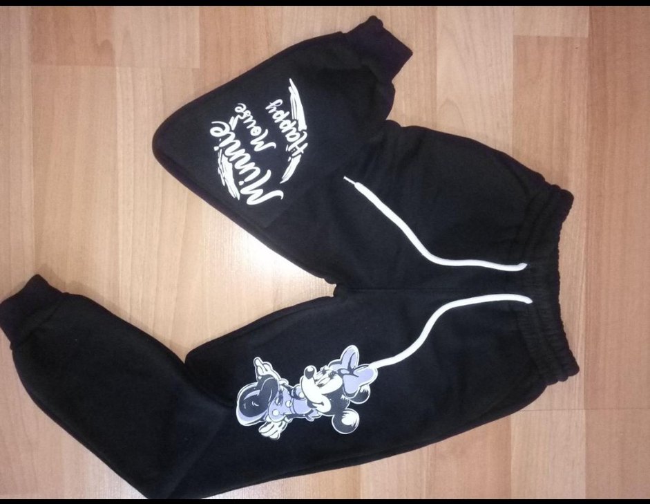 Kız Çocuk Siyah Minnie Mouse Baskılı Eşofman Altı - Görsel 2