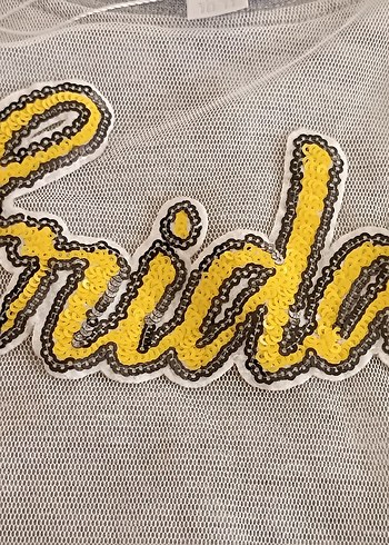 Kız Çocuk  krop file Tişört - Görsel 4