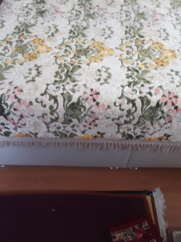 Çiçek Desenli Kadife Yatak Örtüsü - Görsel 3