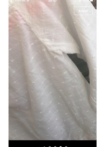 Kız Çocuk Beyaz Pamuklu Düğmeli Gömlek - Görsel 7