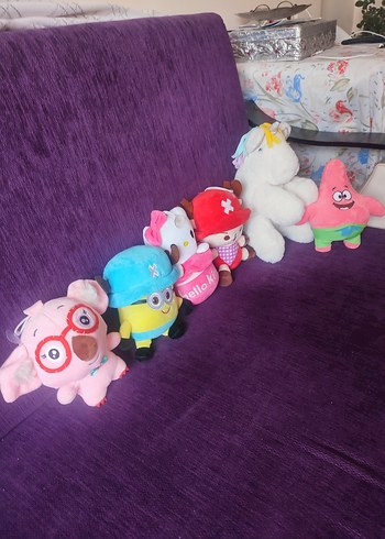 Renkli Peluş Oyuncak Seti - Görsel 13