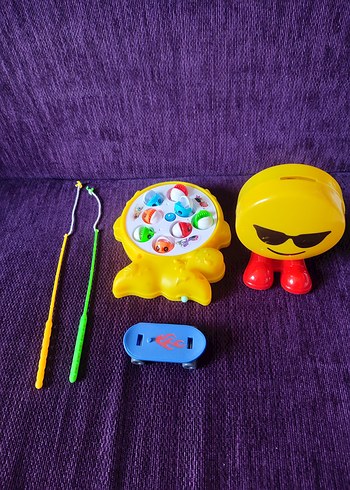 Renkli Balık Tutma Oyunu ve Para Kutusu oyuncak